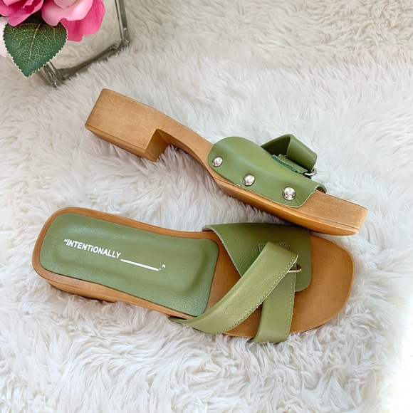 NEW Free People x Intentionally Blank Cleo Clog Sandal 38 NWOB - Picture 14 of 16